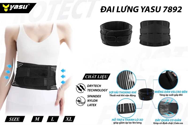 Đai Lưng Thể Thao Nam Nữ YS 7981
