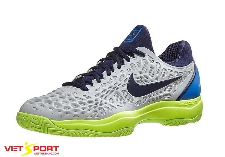 GIẦY TENNIS NIKE ZOOM CAGE 3 GHI / XANH KIỂU DÁNG MỚI MẺ