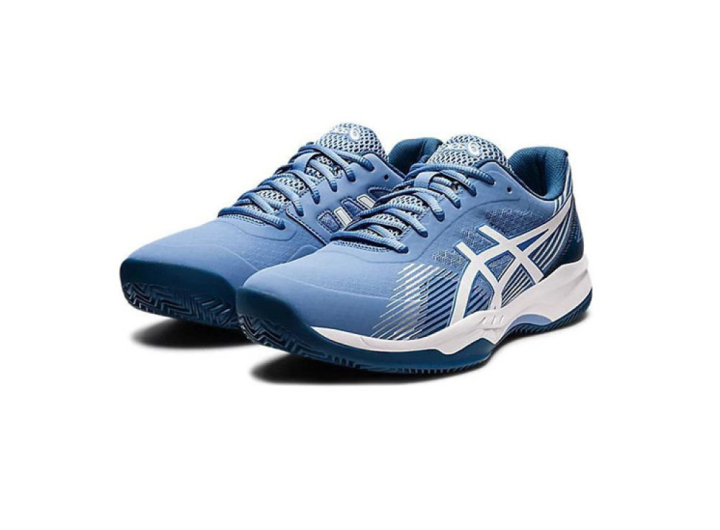 GI Y TENNIS ASICS GEL GAME 8 BLUE HARMONY WHITE chinh hang