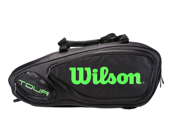 Bao Vợt Tennis Wilson Tour V9 Đen/Xanh Bao Vợt Tennis Wilson Tour V9 Đen/Xanh