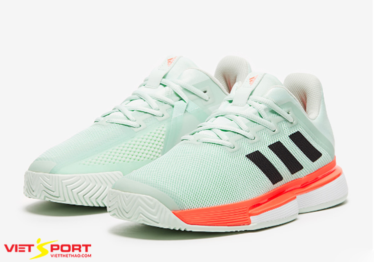 GIÀY TENNIS ADIDAS SOLEMATCH BOUNCE XANH / CAM chính hãng, giá tốt