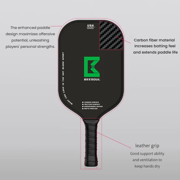 Vợt Pickleball Beesoul ControlFlow FUX1 TE1
