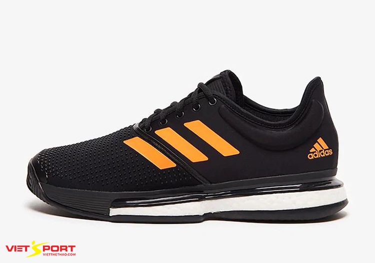 Adidas Solecourt Boost Đen - Cam Adidas Solecourt Boost Đen - Cam