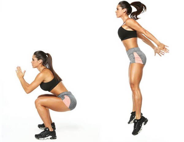 Squat bật nhảy rèn luyện sức bền cho cơ thể rất tốt