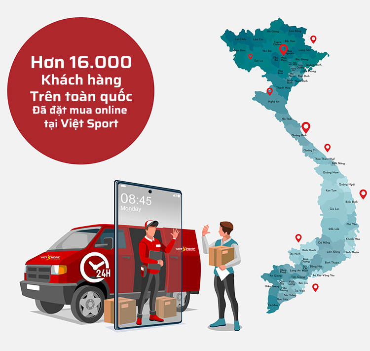 Mua Vợt tennis, giầy tennis, túi vợt tennis, quần áo mũ tennis, vợt cầu lông chính hãng Online, và nhận hàng tận nơi