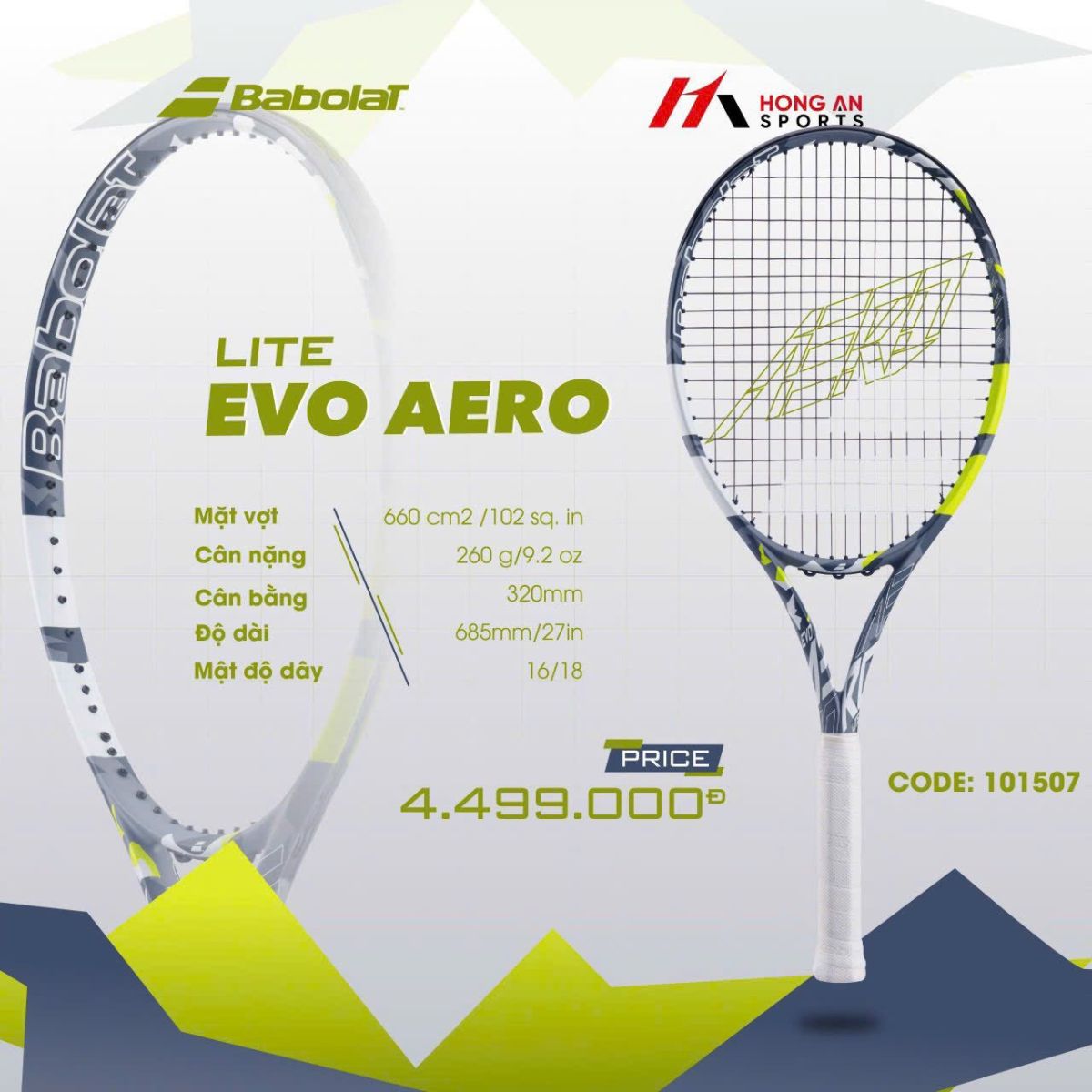 Vợt Tennis Babolat Lite Evo Aero 