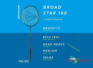 Vợt Cầu Lông Dunlop Broad Star 100