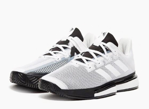 GIẦY TENNIS ADIDAS SOLEMATCH BOUNCE TRẮNG/ĐEN