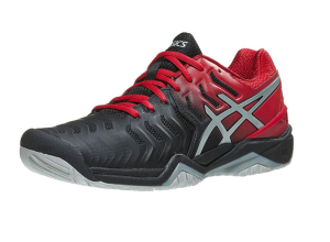 GIẦY TENNIS ASICS GEL RESOLUTION 7 BLACK/RED