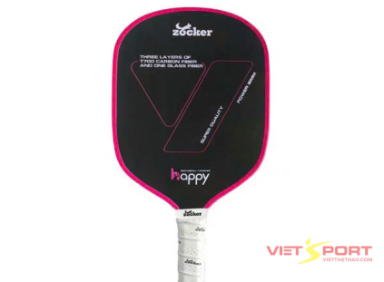 Vợt Pickleball Zocker Happy HP2 Super Pink