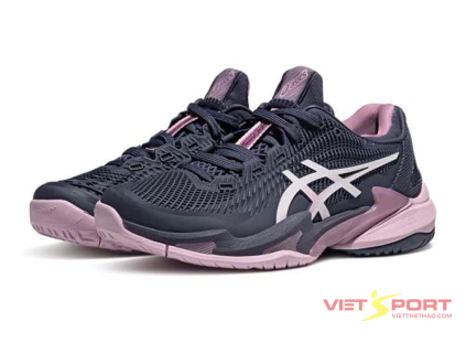 Giày tennis Asics Solution Speed FF 3 Clay Tím đen Chính Hãng