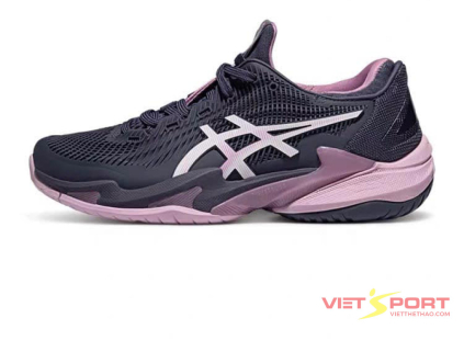 Giày tennis Asics Solution Speed FF 3 Clay Tím đen Chính Hãng