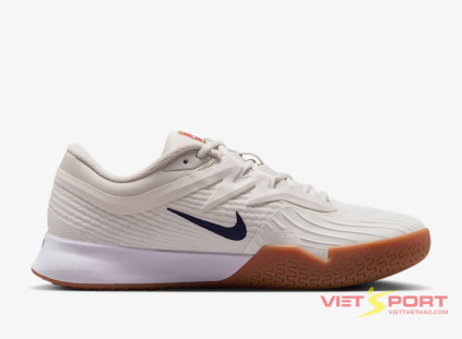 Giày Tennis Pickleball Nike Vapor Pro 3 FZ2161-100 màu trắng phối xanh navy, thiết kế lưới thoáng khí, đệm Zoom Air, đế cao su XDR bám sân – phù hợp sân cứng.