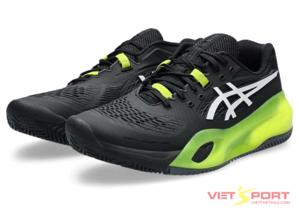 Giày Tennis Asics GEL-RESOLUTION X CLAY Black/White – công nghệ GEL™, DYNAWALL™, ASICSGRIP™ giúp tối ưu phong độ thi đấu trên mặt sân đất nện.