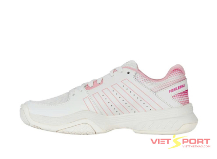 Giày Tennis Pickleball Nữ K-Swiss Court Express Trắng Hồng Chính Hãng | Vietsport