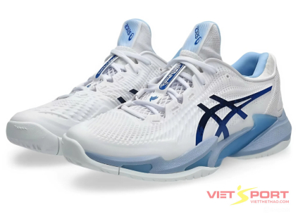 Giày Tennis Pickleball COURT FF 3 NOVAK WHITE/TUNA BLUE Chính Hãng | Vietsport