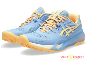 Giày Tennis Pickleball GEL-RESOLUTION X PADEL  STONE WASH/ORANGE GLOW