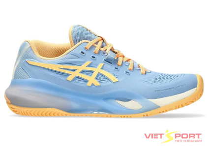 Giày Tennis Pickleball ASICS GEL-RESOLUTION X PADEL màu Stone Wash/Orange Glow – thiết kế bền bỉ, đệm GEL êm ái, phù hợp thi đấu trên sân cứng và padel.