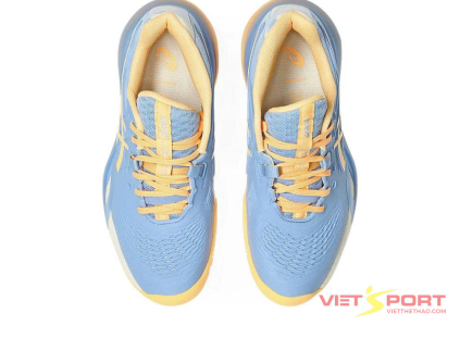 Giày Tennis Pickleball ASICS GEL-RESOLUTION X PADEL màu Stone Wash/Orange Glow – thiết kế bền bỉ, đệm GEL êm ái, phù hợp thi đấu trên sân cứng và padel.
