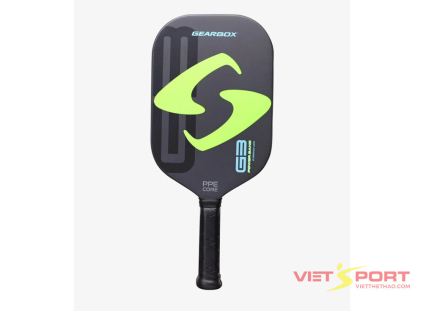 Vợt Pickleball Gearbox G3 Elongated Black/Green Chính Hãng – Sức mạnh & Kiểm soát vượt trội | VIETSPORT