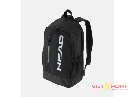 Balo Tennis Pickleball HEAD Base Backpack 17L Black – Gọn nhẹ, tiện dụng | VIETSPORT