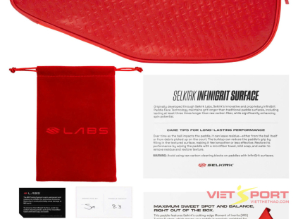Vợt Pickleball Selkirk LABS Project Boomstik - Elongated Chính Hãng tại VIETTHETHAO