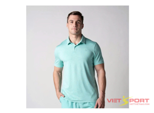 Áo Polo Pickleball Men's Club Polo Tropic Tide Heather Chính Hãng