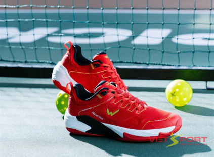 Giày Pickleball Wika Ruta Quang Dương Đỏ – Chính Hãng, Bám Sân & Ổn Định | VIETSPORT