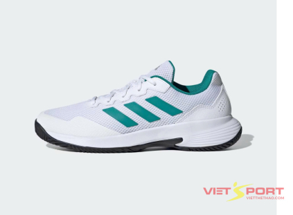 Giày Tennis & Pickleball Nam adidas Gamecourt 2.0 White / Green Chính Hãng – Nhẹ & Ổn Định | VIETSPORT