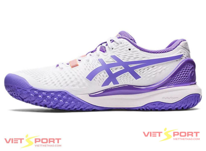 Giày Tennis Asics Gel-Resolution 9 White-Amethyst